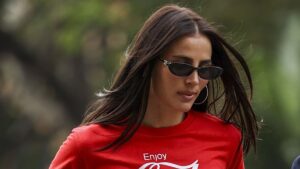 Indy Clinton divides opinion after she wears X-rated T-shirt to Federal Court for her husband Ben Azar’s unfair dismissal case and then doubles down with a naughty Instagram post