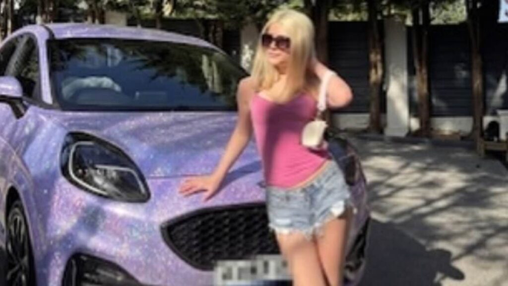 Katherine Ryan buys her daughter Violet, 17, a sparkly £30k car for her birthday as the teen proudly poses in front of her new wheels