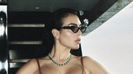 Cristiano Ronaldo’s fiancée Georgina Rodriguez shows off her incredible figure in sexy swimwear as she poses for stunning shoot with Harper’s Bazaar Spain