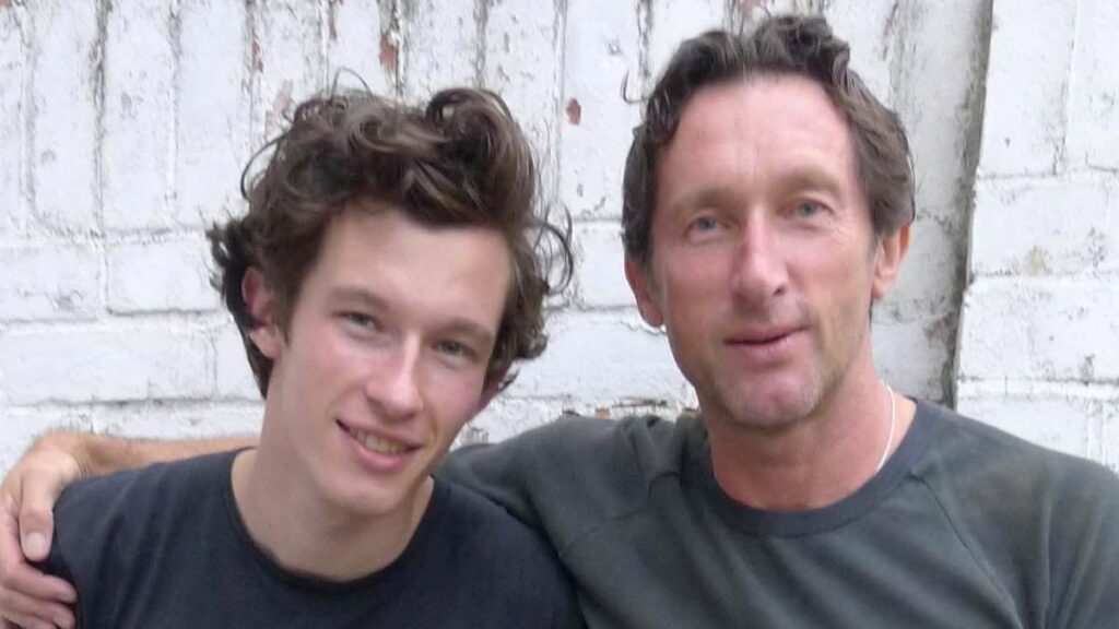 Revealed: The ‘secret’ plasterer dad who walked out on Callum Turner as a toddler – and had a second family in Australia, leaving the new Mr Dua Lipa to be raised by his single mum on a tough London council estate