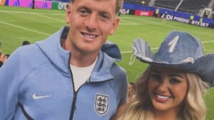 Megan Pickford shares sweet anniversary surprise from her husband Jordan to celebrate four years of marriage while the England goalie is away training for second World Cup tie