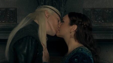 House of the Dragon star Ewan Mitchell says his character’s kiss with his mother in season three premiere made him ‘want to throw up’