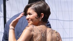 Zendaya sizzles in a backless gown with intricate spiderweb detail as she perfects ‘method dressing’ at Spider-Man photocall in London