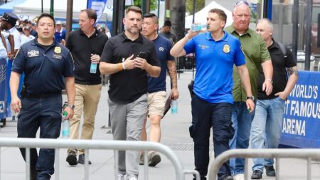 Hidden face in the crowd that proves the TRUTH about Taylor Swift’s MSG wedding to Travis Kelce: As singer is hit by last-minute ‘jitters’ and can’t even sleep, her private jet touches down… and her absurd ‘bridezilla’ behavior is exposed