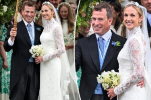 Queen Elizabeth’s grandson Peter Phillips marries fiancée Harriet Sperling in fairytale wedding