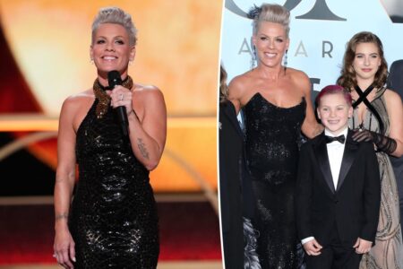 Pink shouts out teen daughter Willow during Tony Awards 2026 opening monologue
