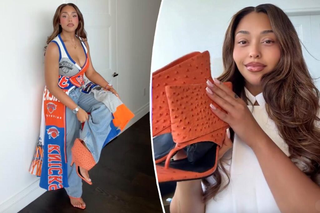 How Jordyn Woods brought her good-luck purse to Knicks Game 3 despite Trump’s no-bag policy