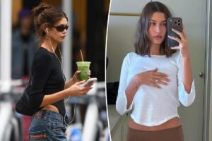 Kaia Gerber and Hailey Bieber wear this $68 Cou Cou cotton T-shirt