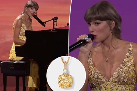Taylor Swift’s ‘Toy Story 5’ premiere necklace looks so expensive, but costs $80