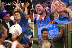 Celebrity Knicks fans freak over Game 4 win from the stands, in the streets and at home in epic videos
