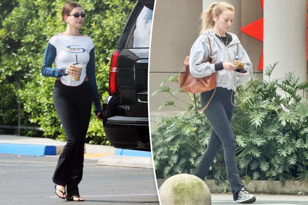 Hailey Bieber and Sarah Pidgeon have these Alo flared leggings in common