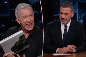 Tim Allen bluntly tells Jimmy Kimmel he ‘hates’ his birthday gift in awkward interview