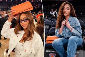 Inside Jordyn Woods’ lucky bag for Knicks finals games