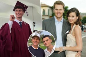 Tom Brady reunites with ex Bridget Moynahan as son Jack, 18, graduates high school