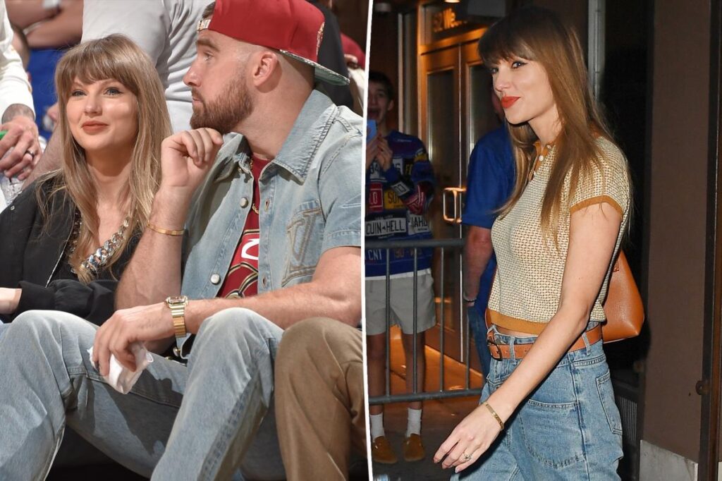 Taylor Swift and Travis Kelce wear matching Cartier Love Unlimited bracelets