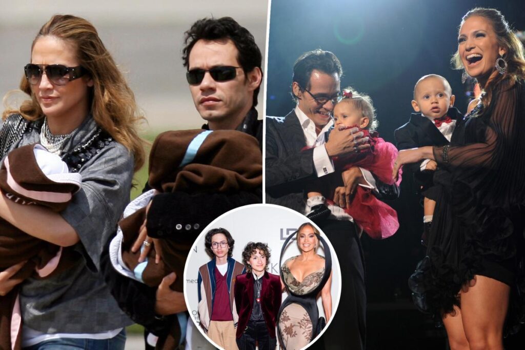 Jennifer Lopez throws shade at Marc Anthony as she jokes about raising twins ‘with very little help’
