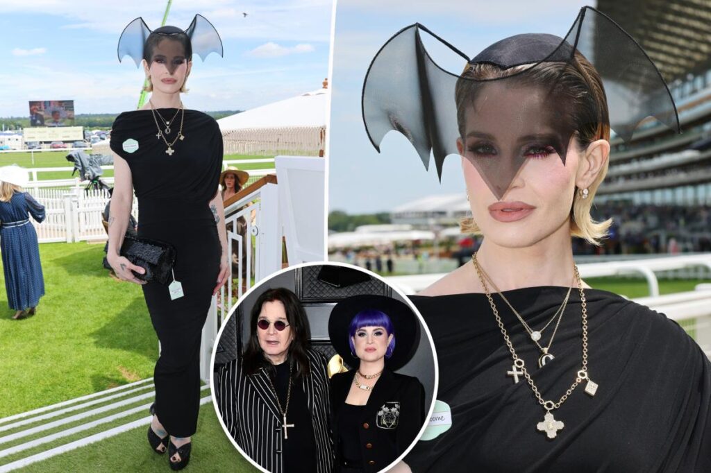 Kelly Osbourne honors late dad Ozzy with bat-shaped fascinator at Royal Ascot 2026