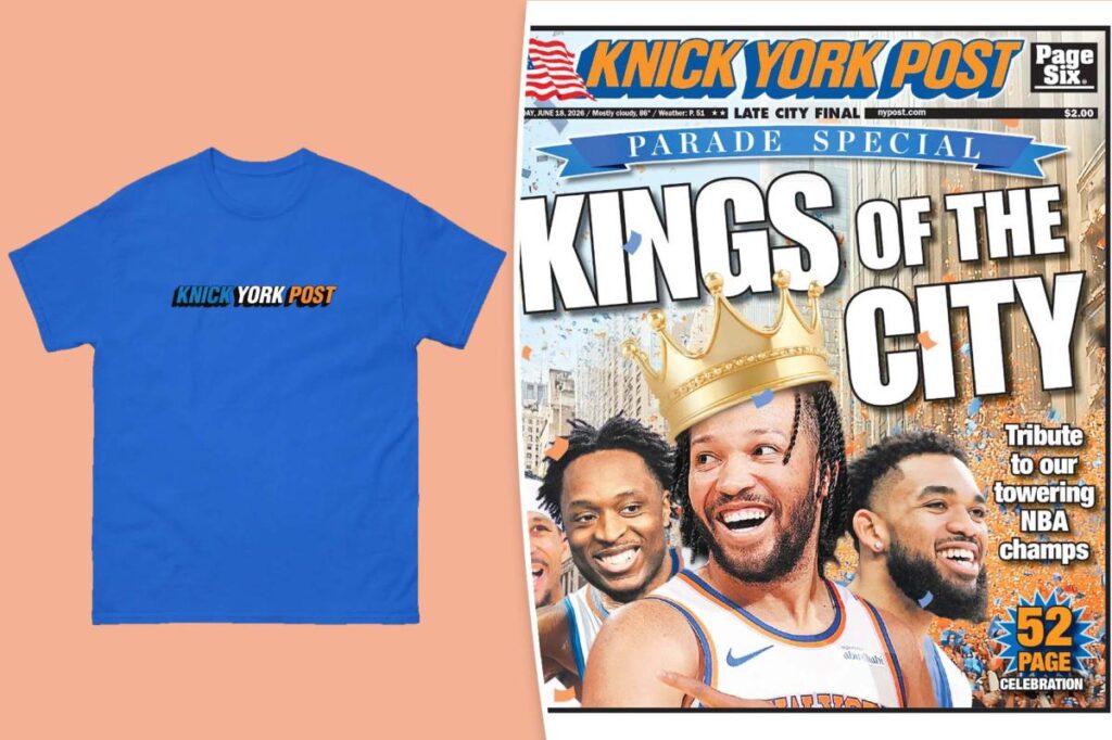 Celebrate the Knicks’ championship win with our exclusive Knick York Post shirt