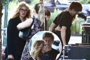Julia Roberts’ son Henry towers over her in NYC