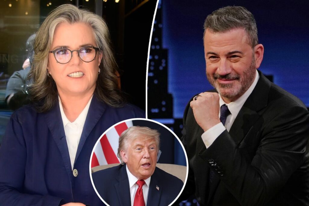 Jimmy Kimmel taps longtime Trump nemesis Rosie O’Donnell to replace him as he steps back from late-night show