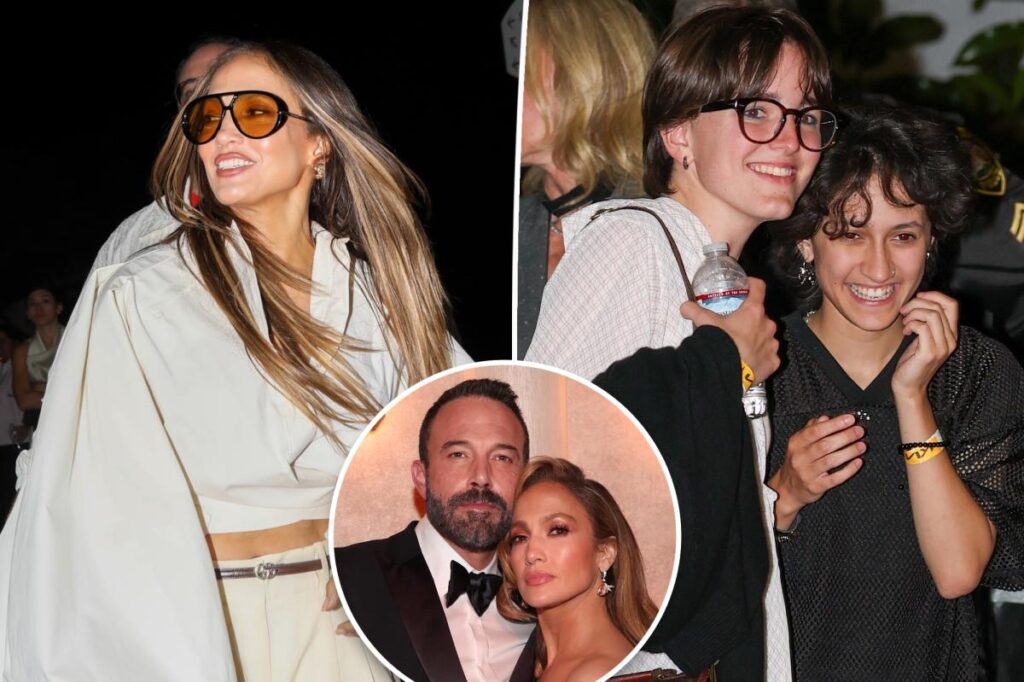 Jennifer Lopez says ‘Thank U, Next’ to her exes at Ariana Grande concert with Ben Affleck’s child