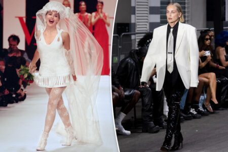 Sharon Stone returns to the runway after 33 years for Vetements