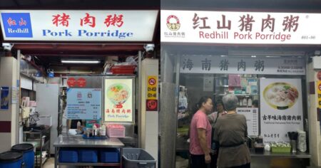 2 Redhill Pork Porridge stalls in same hawker centre, but only 1 is Michelin-recommended, Lifestyle News