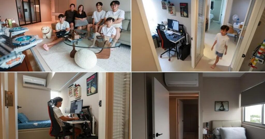 Singapore family turns 5-room flat into 7-room home with space for all 4 kids, Lifestyle News