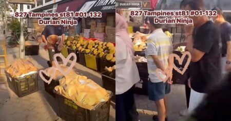 Tampines stall attracts long queues with free durians, Lifestyle News