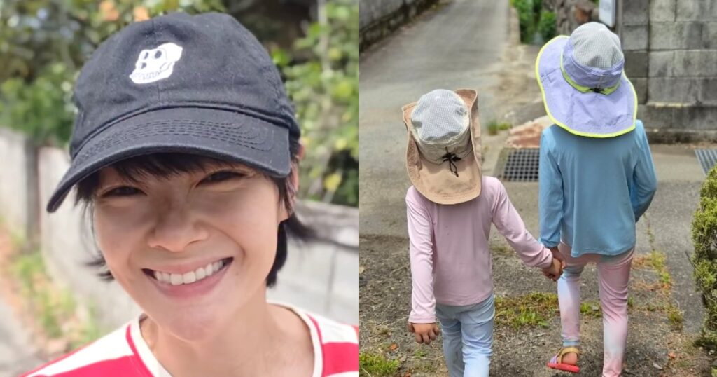 Sheila Sim takes 3 months off work to accompany daughters attending Japan mountain school