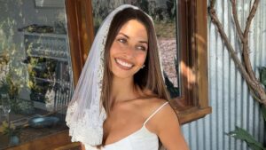 Aussie influencer divides fans after flashing her nipples in racy wedding dress: ‘Diabolical’