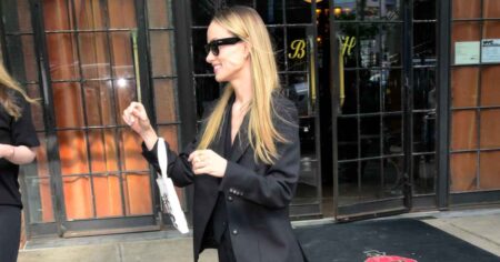 Forget Heels! Olivia Wilde Styled Her Oversized Suit With These Sporty Sneakers