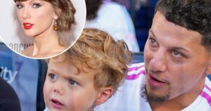 Patrick and Brittany Mahomes’ Son Has Sweet Reaction to Seeing Taylor Swift Photo at Stadium