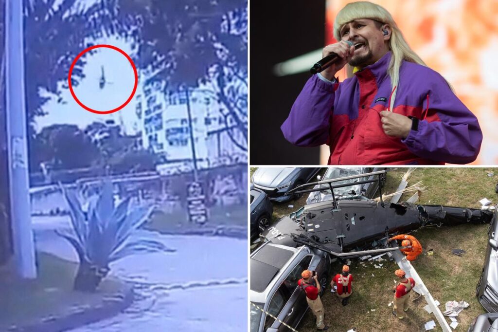 Video shows helicopter crash that killed Oliver Tree plunging to ground