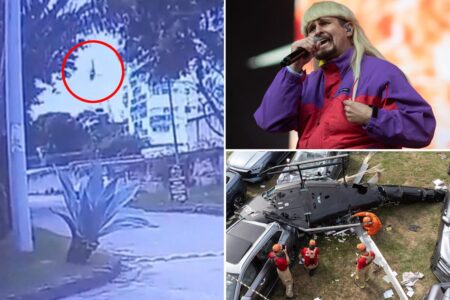 Video shows helicopter crash that killed Oliver Tree plunging to ground