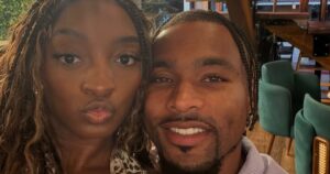 Simone Biles Cuddles Husband Jonathan Owens on ‘Baecation’ Week After Near-Fatal Health Scare