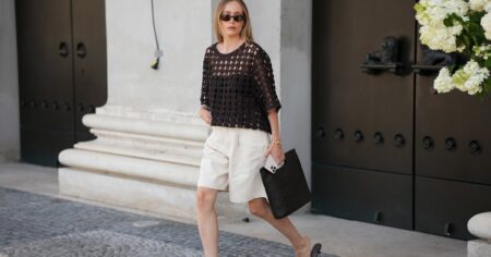 Tailored Bermuda Shorts Are the Chic ‘Rich Mom’ Alternative to Denim Cutoffs for Summer