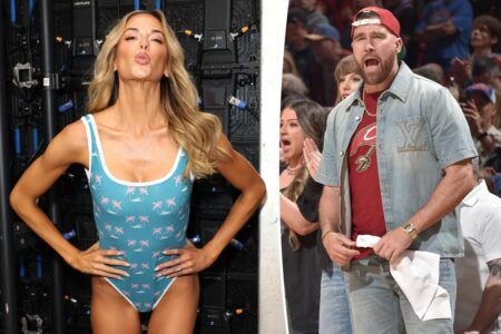 Sports Illustrated Swimsuit model Jena Sims jokes Travis Kelce is her ‘hall pass’