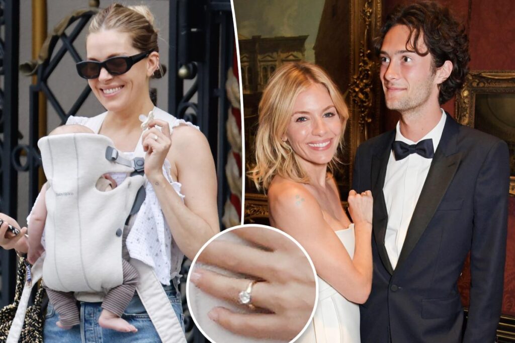Sienna Miller engaged to Oli Green after welcoming second child together: report