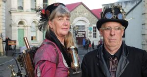Steampunk festival creates an unlikely capital for Victorian style and sci-fi oddity in New Zealand