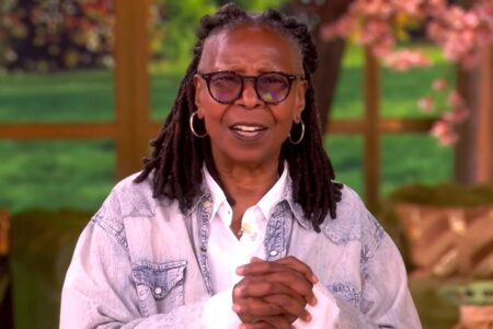 Whoopi Goldberg throws cue cards on ‘The View’ after multiple interruptions from co-hosts: ‘Hush up!’
