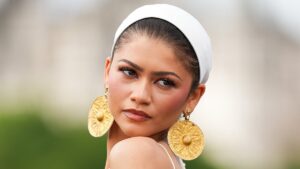Zendaya is inspired by a Greek goddess in backless gown as she joins co-stars Lupita Nyong’o, Anne Hathaway and husband Tom Holland at The Odyssey London photocall