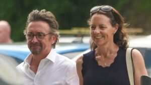 Richard Hammond holds hands with his new therapist girlfriend Kiki Glen as they settle into domestic bliss in quaint Welsh market town after his divorce from wife of 23 years