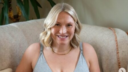 Paralympian Sammi Kinghorn shows off her bump in a sports bra and says she’s ‘fully cooked’ as she reflects on her ‘beautiful’ pregnancy ahead of the birth of her first child