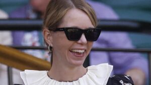 Motherland hits Wimbledon: Anna Maxwell Martin and Philippa Dunne swap the school run for SW19 as they take in the tennis