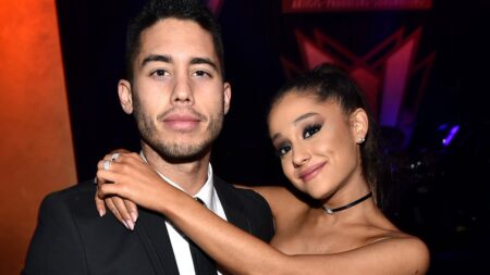 Ariana Grande’s boyfriend Ricky Alvarez dances and sings along at her concert as rekindled romance heats up