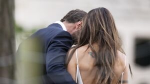 Mel C, 52, looks incredible in a backless bridal gown designed by Victoria Beckham as she shares an intimate moment with new husband Chris Dingwall at ‘perfect’ wedding