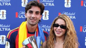 Shakira cozies up to Spain’s sexy goalscorer Ferran Torres… after split from soccer star ex Gerard Pique