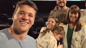 Terri Irwin beams as she celebrates her 62nd birthday with a movie date and pizza party alongside daughter Bindi and granddaughter Grace Warrior: ‘I am a lucky Bunny!’
