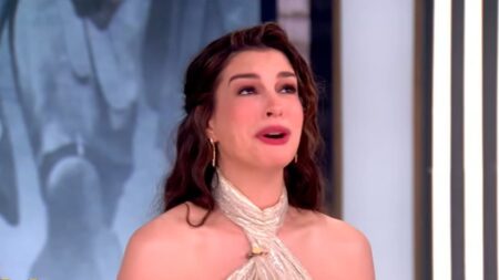 Whoopi Goldberg makes pregnant Anne Hathaway CRY as she praises actress on The View